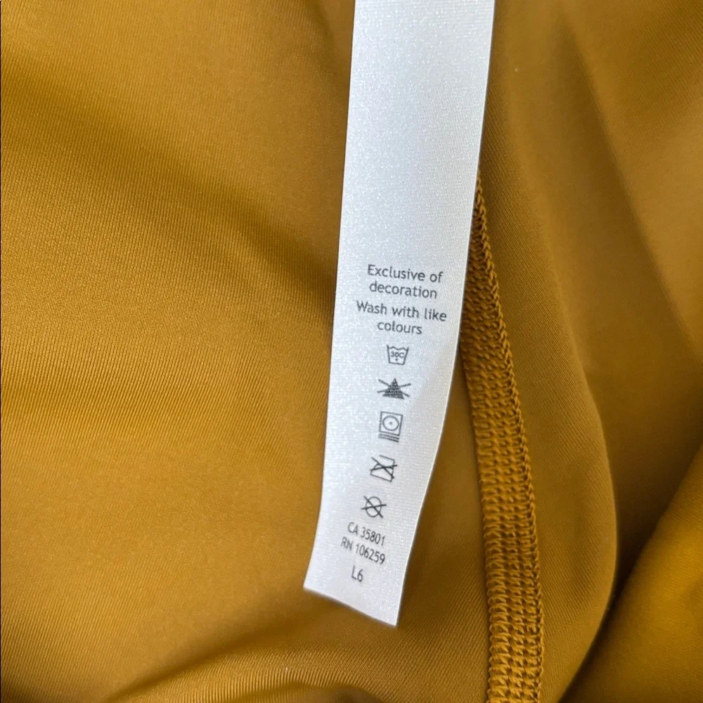Lululemon Wunder Under Train High Rise 25” Leggings Gold Spice Workout Womens 14 - Picture 7 of 16
